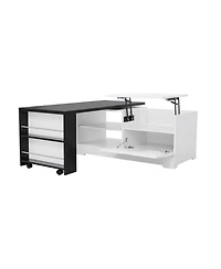 Rainsken Farmhouse Lift Top Coffee Table