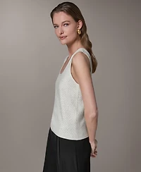 Donna Karan New York Women's Scoop Neck Sequin Cami Top