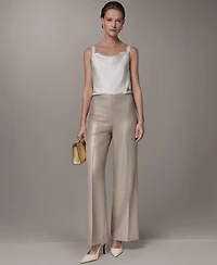 Donna Karan New York Women's Metallic Wide-Leg Pants