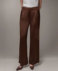 Donna Karan New York Women's High-Rise Wide-Leg Pants