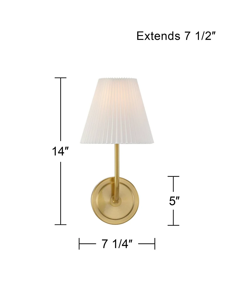Possini Euro Design Possini Euro Nina 14" High Plate Wall Sconce