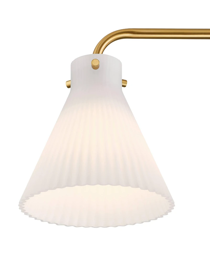 Possini Euro Design Possini Euro Cielo 33" Wide Warm Brass 4-Light Bath Light