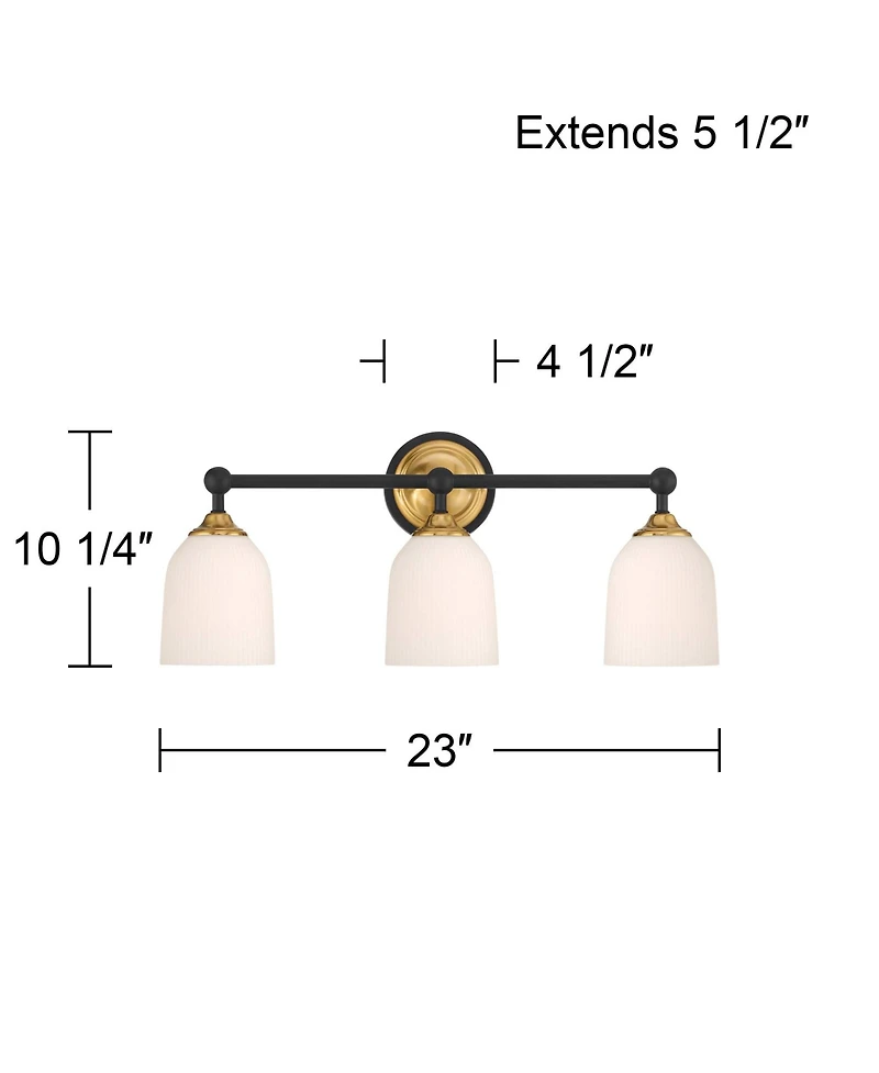 Possini Euro Design Possini Euro Zaragoza 23" Wide 3-Light Bath Light