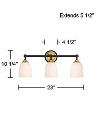 Possini Euro Design Possini Euro Zaragoza 23" Wide 3-Light Bath Light