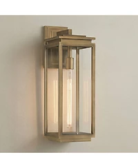 Possini Euro Design Possini Euro Atkins 21 1/4" High Weathered Brass Outdoor Wall Light