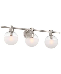 Possini Euro Design Possini Euro Leggio 27" Wide Brushed Nickel 3-Light Bath Light