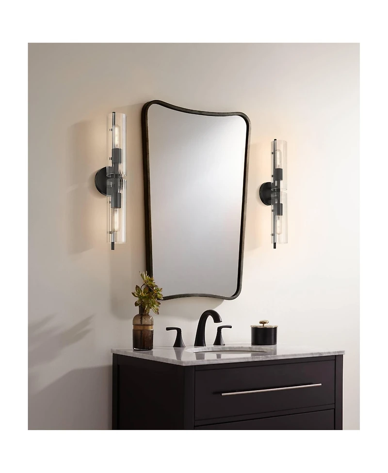 Possini Euro Design Possini Euro Taurus 22" Wide Matte 2-Light Bath Light Set of 2