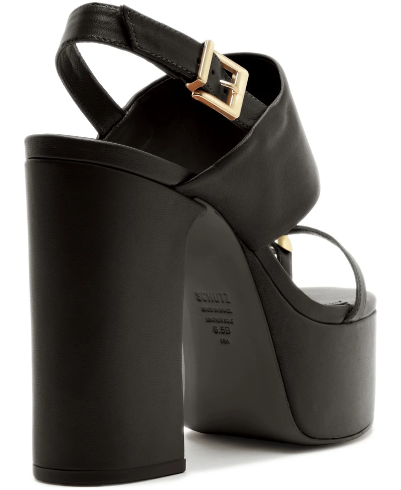 Schutz Women's Mandy Platform Block Heel Sandals