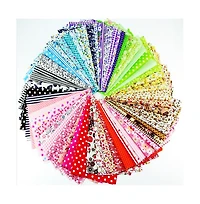 Gnuadz 60 4" X 4" Craft Fabric Squares Patchwork Dot Pattern Diy Sewing Quilting