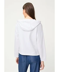 Olsen Women's Mixed Media Hooded Sweatshirts
