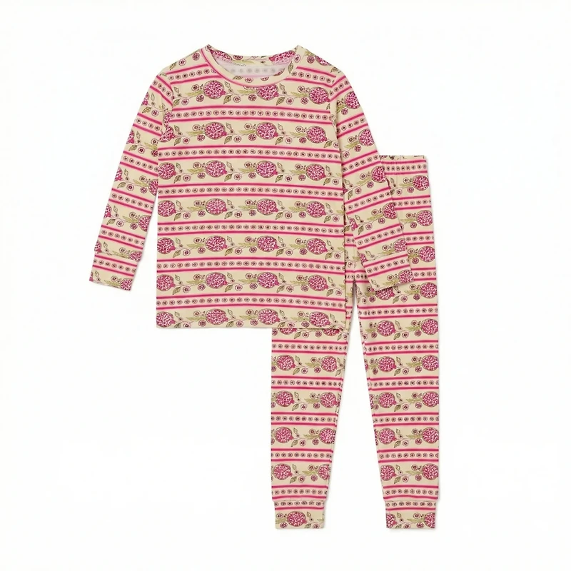 Motette Toddler Girls Pomegranate Soiree Pajama Set