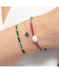 The Lovery Mini Amethyst Single Clover Bracelet 14K Gold