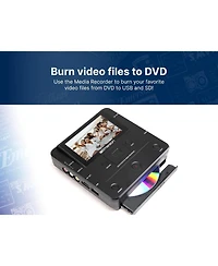 Emerson Emt-1200 Media Recorder with Lcd Screen to Record Videos, Music, and Photos from Phone to Dvd