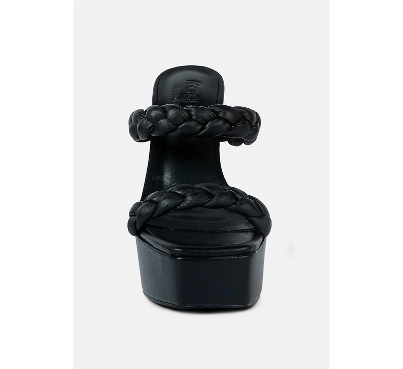 Pin-up Women's Braided High Heel Sandals