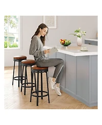 gaomon Dining Chair 4 Pcs Home Kitchen 360 Degrees Swivel Bar Stool Set Of 4 for Kitchen Dining Room