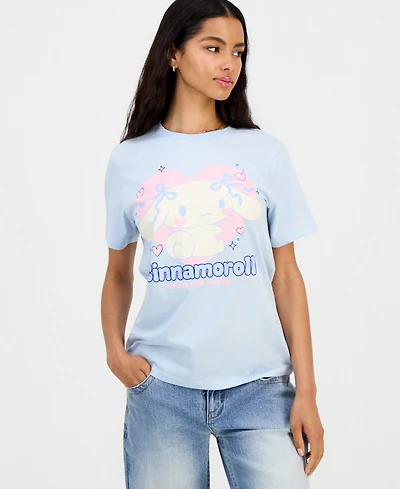 Grayson Threads, The Label Juniors' Cinnamoroll Bow Graphic-Print Tee
