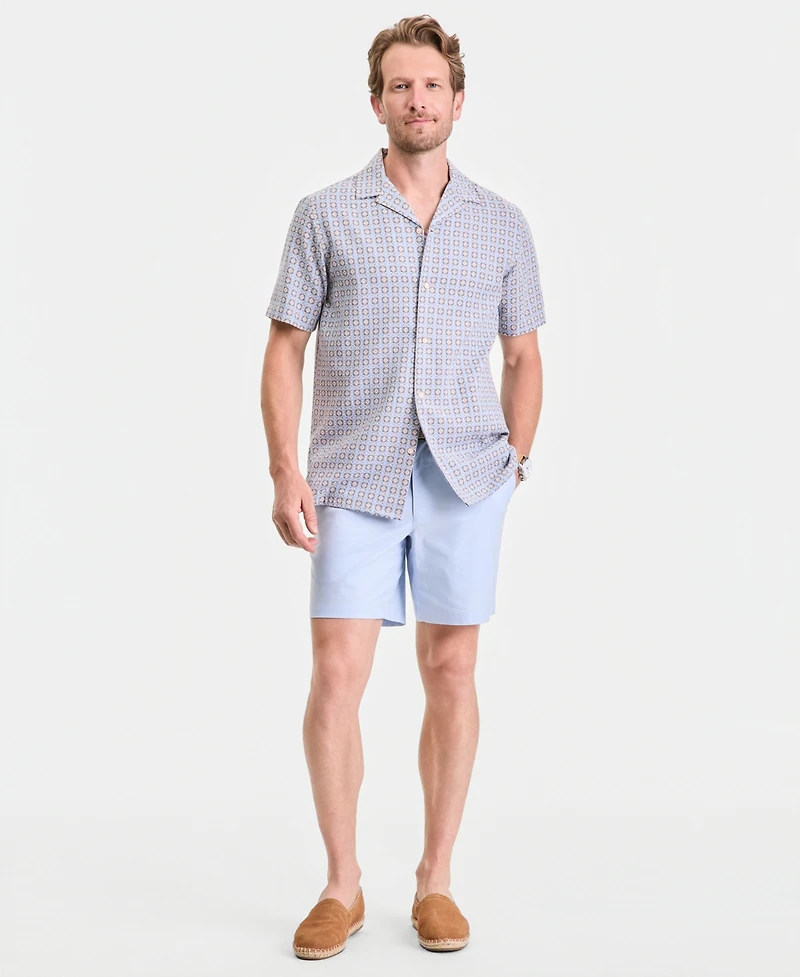 Club Room Men's Textured Yard Short-Sleeve Shirt, Macy's Exclusive