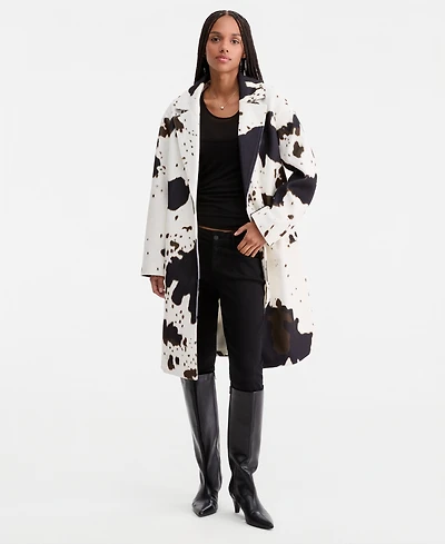 CoffeeShop Juniors' Long Single-Breasted Walker Coat