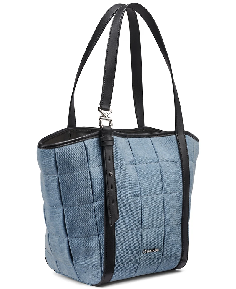 Calvin Klein Tina Denim Extra-Large Tote Handbag