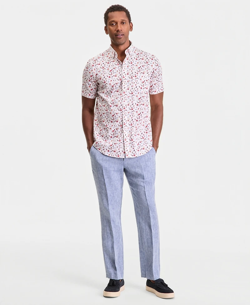 Club Room Men's Short-Sleeve Poplin Shirt, Macy's Exclusive
