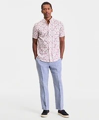 Club Room Men's Short-Sleeve Poplin Shirt, Macy's Exclusive