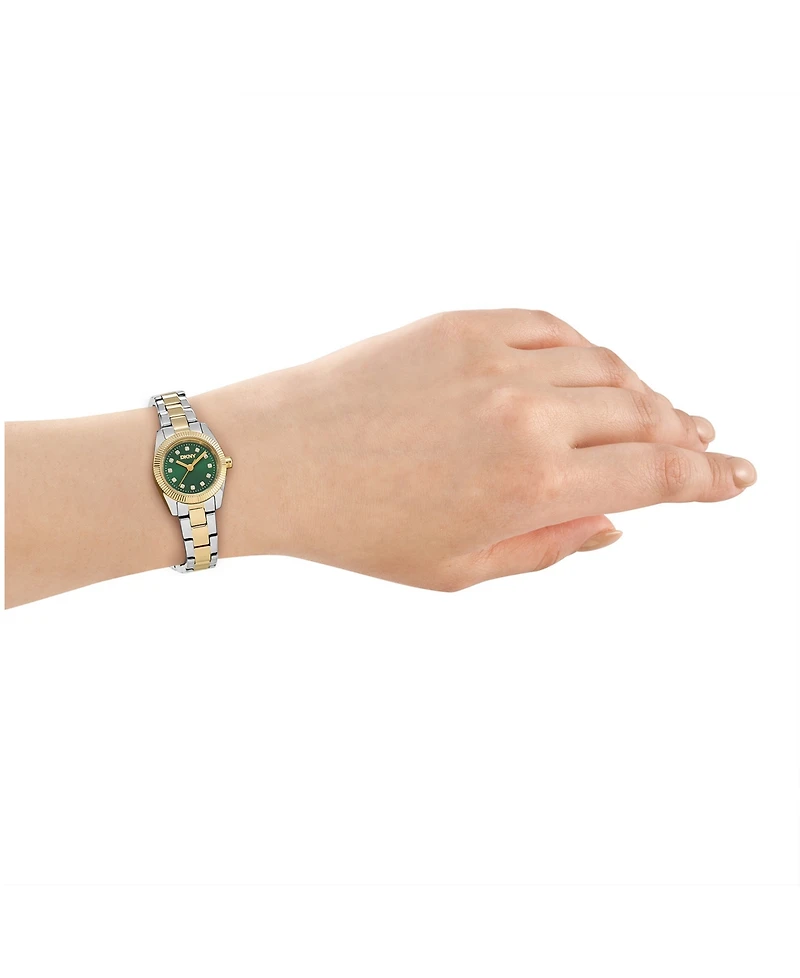 Dkny Women's Mini Quartz Two-Tone Stainless Steel Bracelet Watch 23 mm