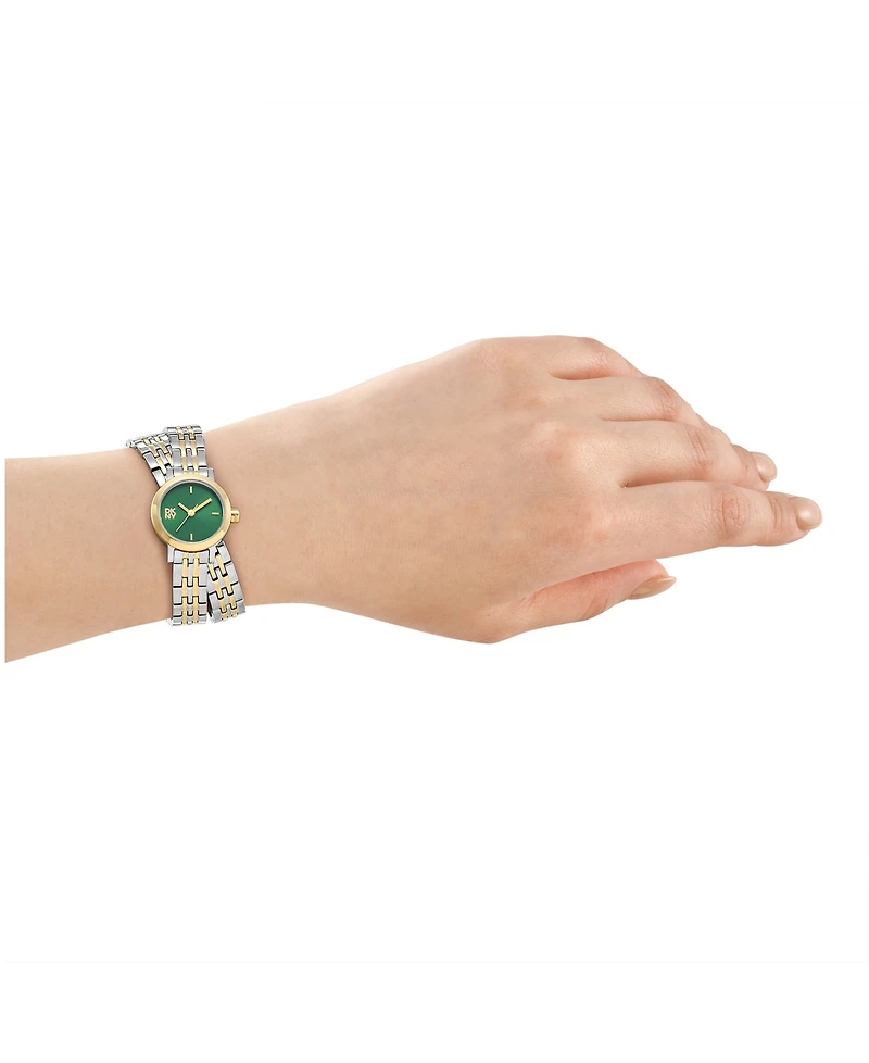 Dkny Women's Mini Quartz Two-Tone Stainless Steel Double Bracelet Watch 23mm