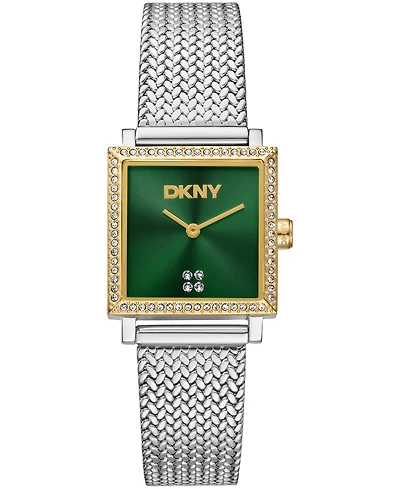 Dkny Women's Milanese Quartz Two-Tone Stainless Steel Bracelet Watch 24x31mm