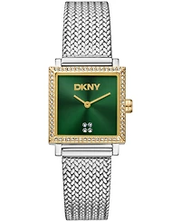 Dkny Women's Milanese Quartz Two-Tone Stainless Steel Bracelet Watch 24x31mm