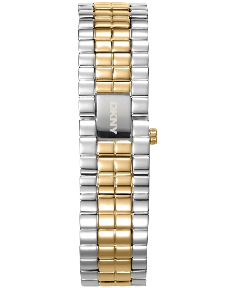 Dkny Women's Signature Shape Quartz Two-Tone Bracelet Watch 17x25.5mm