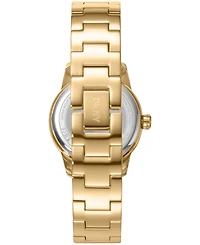 Dkny Women's Half Bangle Quartz Gold-Tone Stainless Steel Watch 28mm