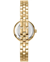 Dkny Women's Half Bangle Quartz Gold-Tone Stainless Steel Watch 26mm