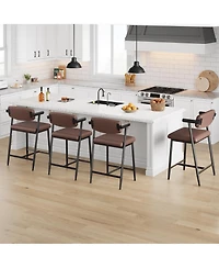 gaomon 26" Counter Height Bar Stools Set of 2 with Armrests