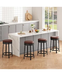 gaomon Dining Chair Swivel Bar Stools Set of 4 244 Counter Height Bar Stools for Kitchen Dining Room