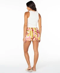 Roxy Juniors' Zola Floral Print Tie Waist Skort