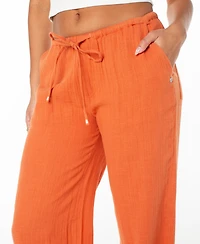 Roxy Juniors' Iyla Low Rise Straight Leg Pants