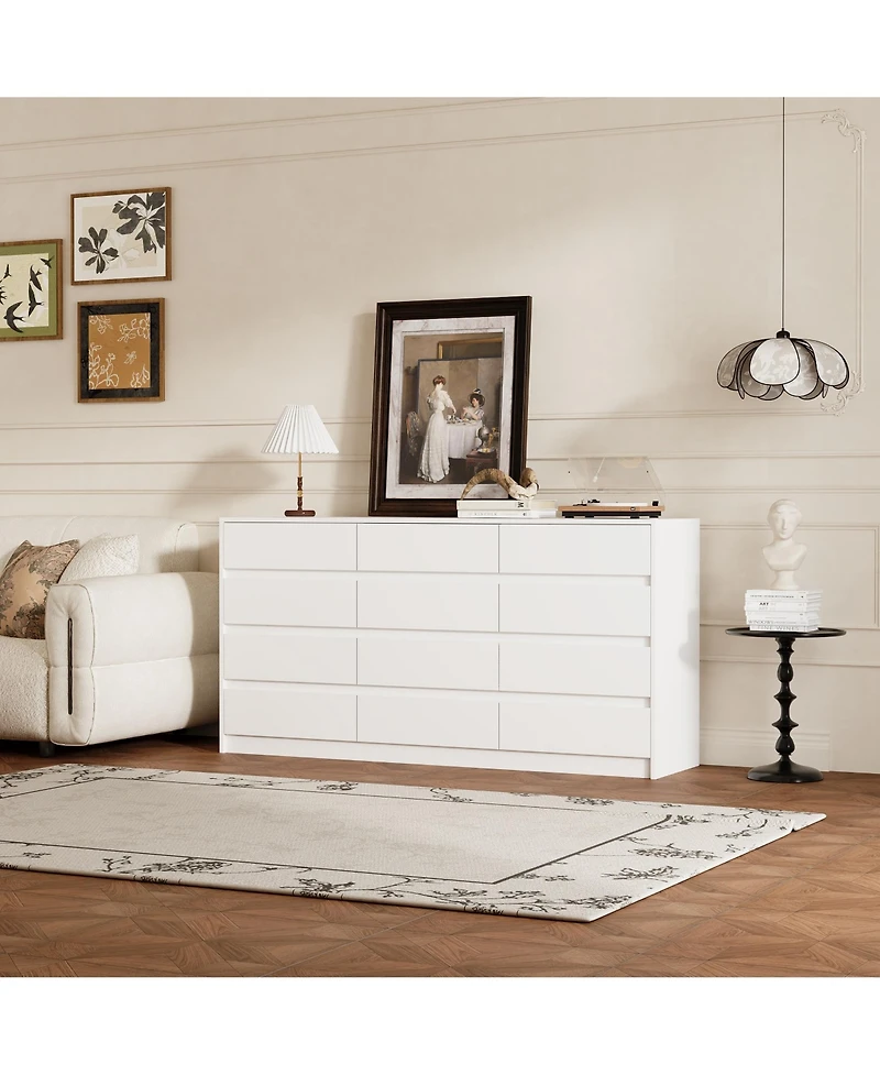 Famapy 63'' 12-Drawer Bedroom Dresser with Deep Drawers