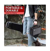 Pyle Portable Electronic Guitar Amplifier - High-Definition Speaker with Tone Controls (PGTAMPL232BK)