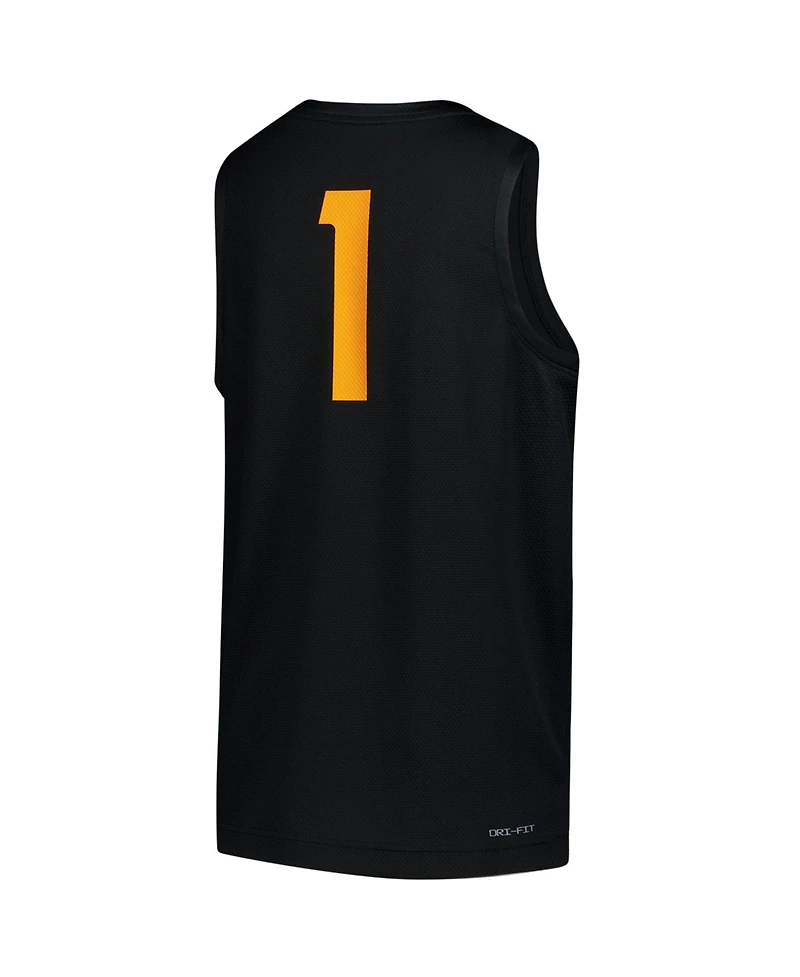 Nike Big Boys and Girls 1 Black Tennessee Volunteers Replica Basketball Jersey