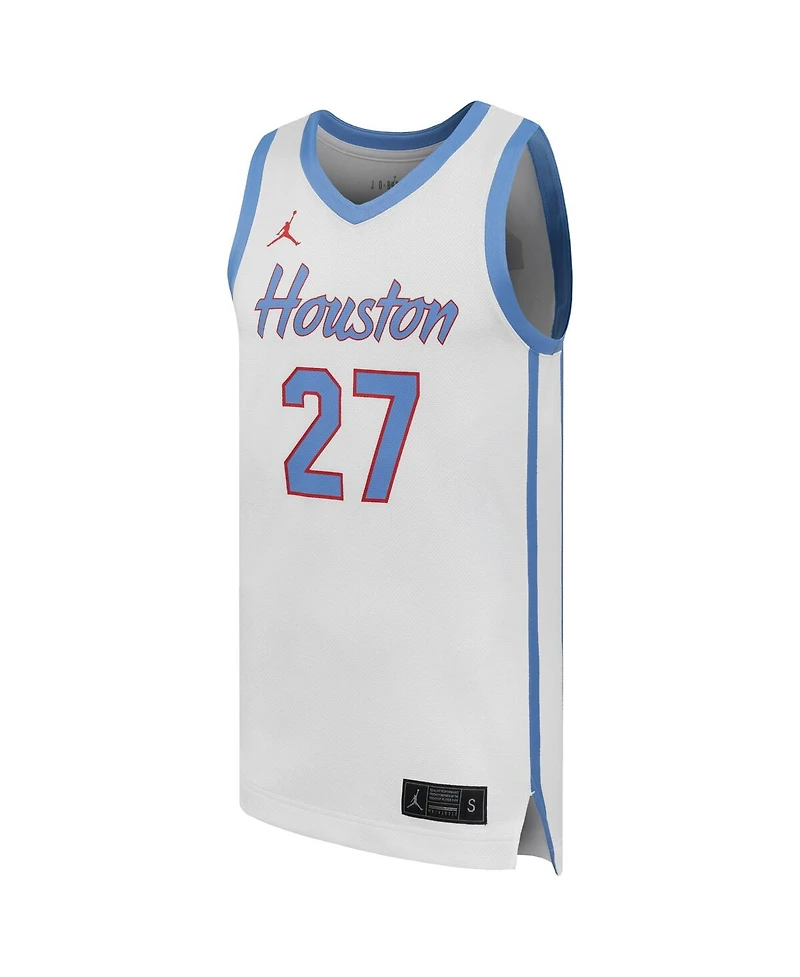 Jordan Men's 27 White Houston Cougars Replica Basketball Jersey