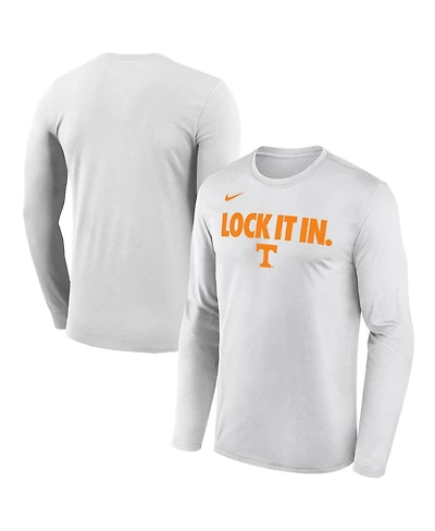 Nike Men's White Tennessee Volunteers 2026 On-Court Bench Long Sleeve T-Shirt