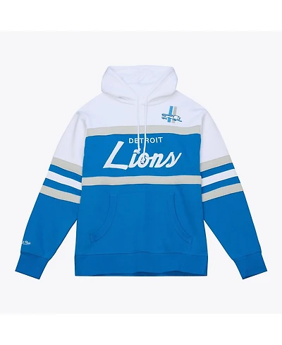 Mitchell & Ness Men's Blue Detroit Lions Head Coach Hoodie