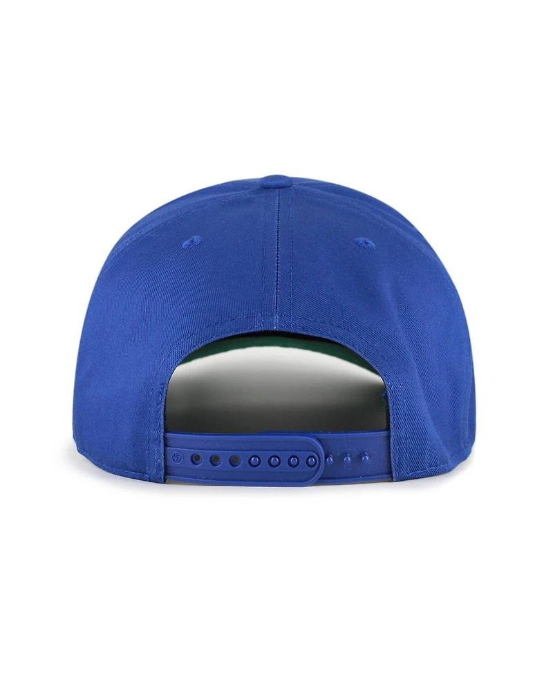 '47 Brand Men's Royal/Brown Atlanta Braves Cooperstown Break Wood Suede Hitch Adjustable Hat