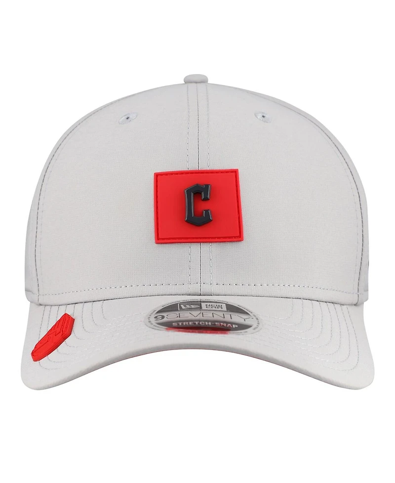 New Era Men's Gray Cleveland Guardians 2026 Clubhouse 9SEVENTY Adjustable Hat