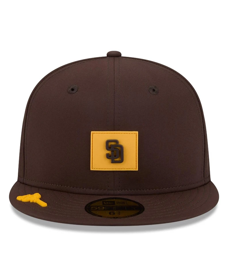 New Era Men's Brown San Diego Padres 2026 Clubhouse 59FIFTY Fitted Hat