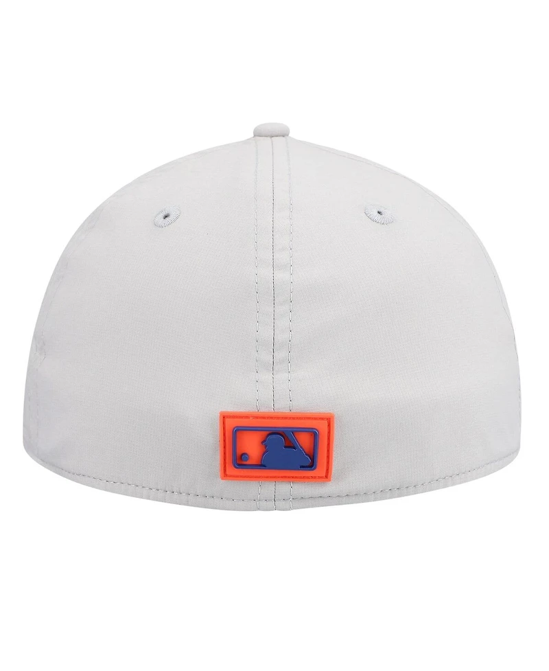 New Era Men's Gray York Mets 2026 Clubhouse Alternate 39THIRTY Flex Hat