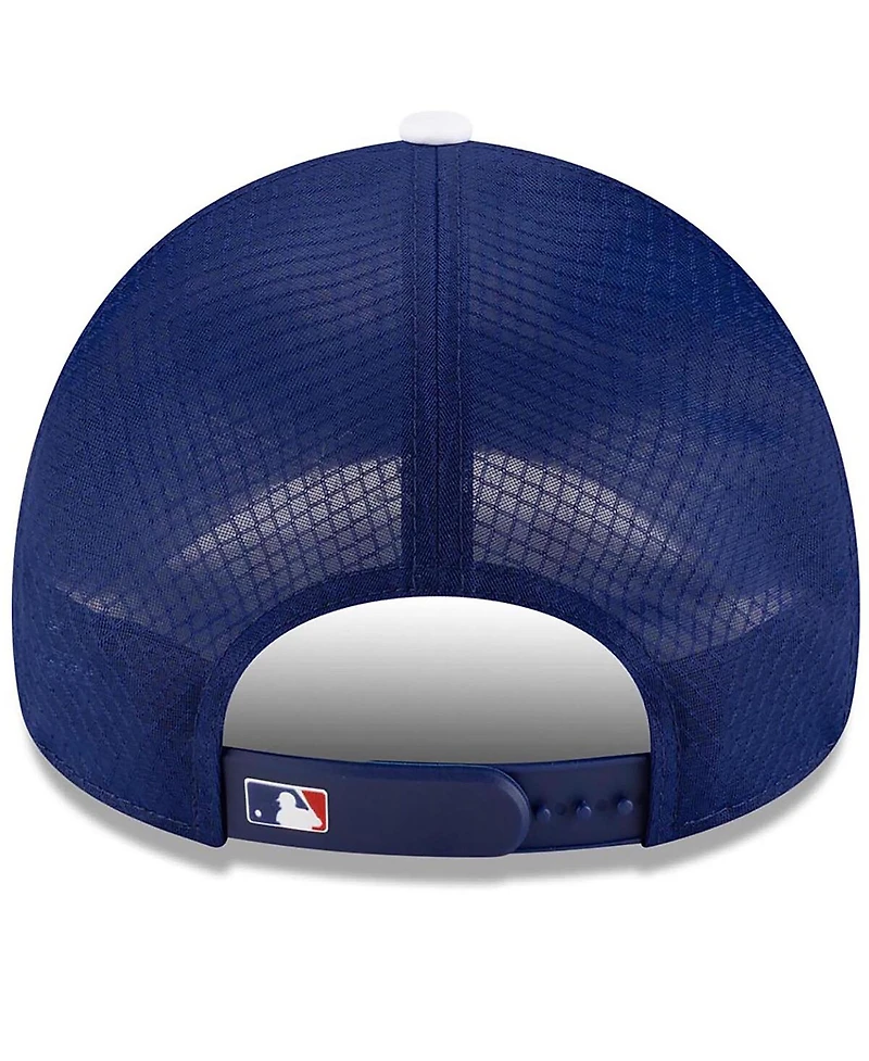 New Era Men's Royal Los Angeles Dodgers 2026 Batting Practice Apex 9FORTY Adjustable Trucker Hat
