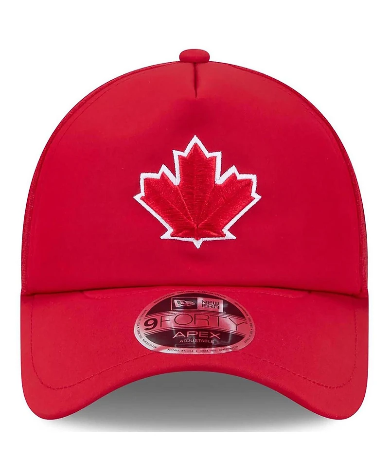 New Era Men's Red Toronto Blue Jays 2026 Batting Practice Alternate Apex 9FORTY Adjustable Hat