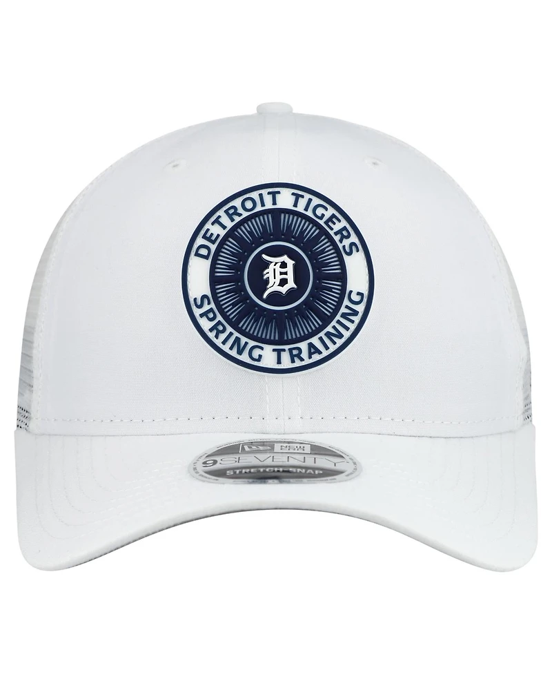 New Era Men's White Detroit Tigers 2026 Spring Training Fan Pack 9SEVENTY Adjustable Trucker Hat