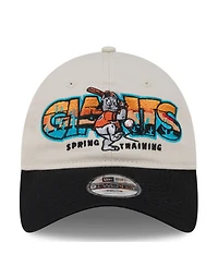 New Era Big Boys and Girls Stone/Black San Francisco Giants 2026 Spring Training Fan Pack Batter 9TWENTY Adjustable Hat